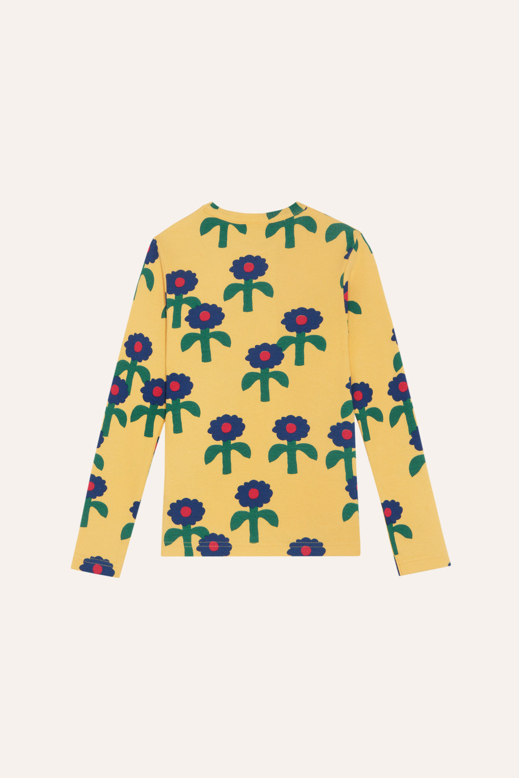 Blue Daisies All Over T-Shirt – yellow