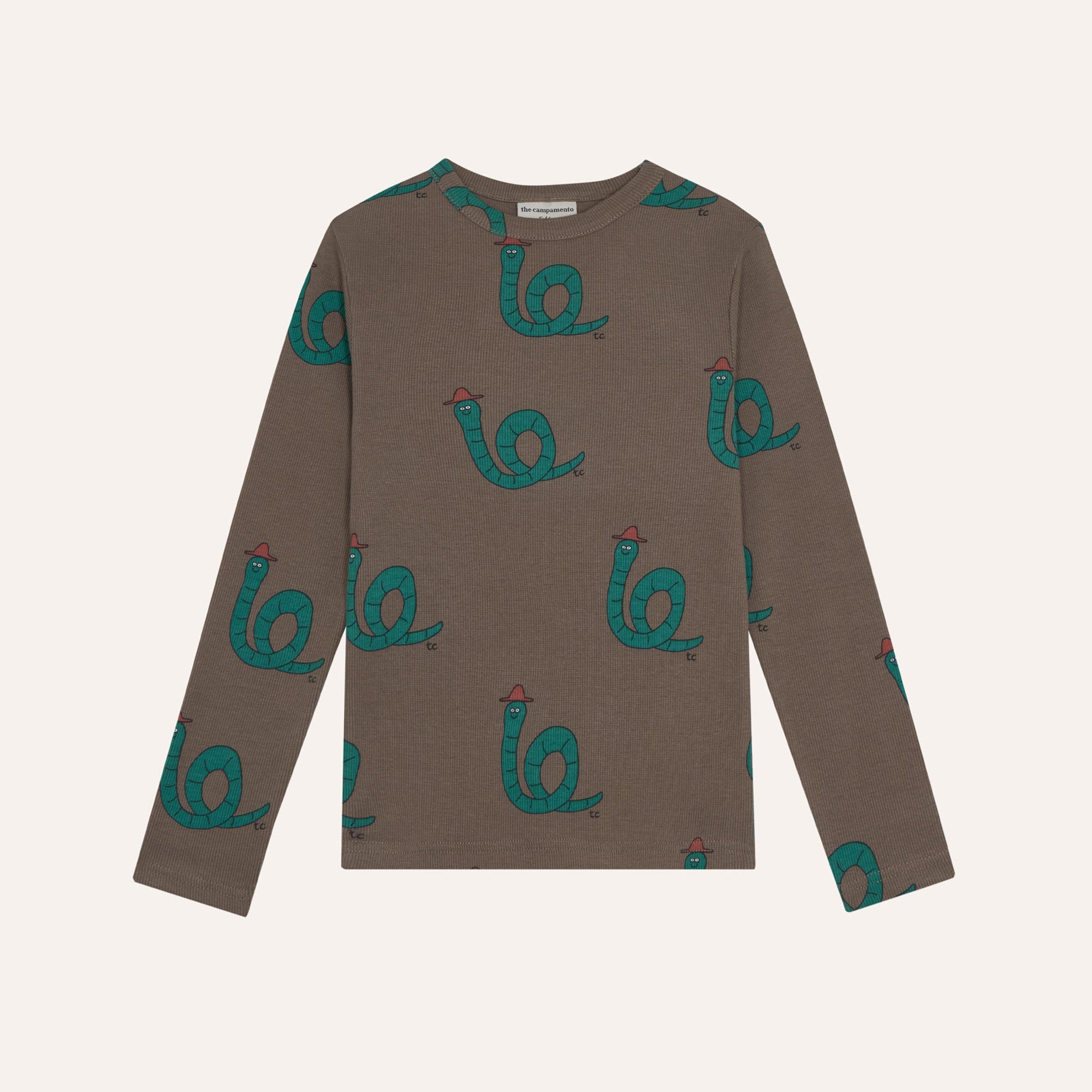 Gentleman All Over T-Shirt – brown