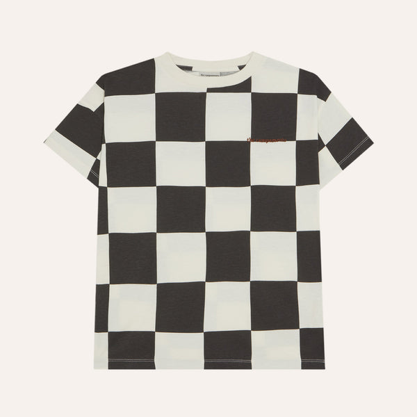 Checked T-Shirt – ecru