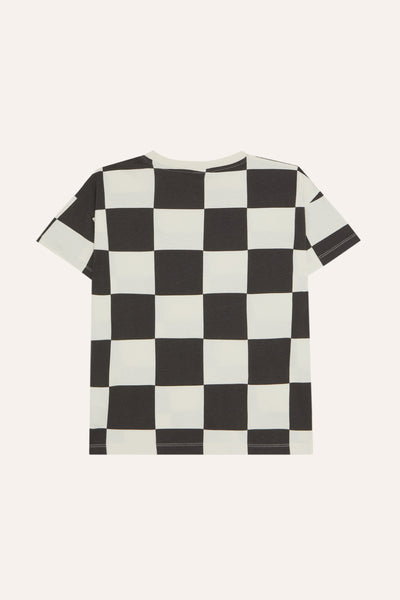 Checked T-Shirt – ecru