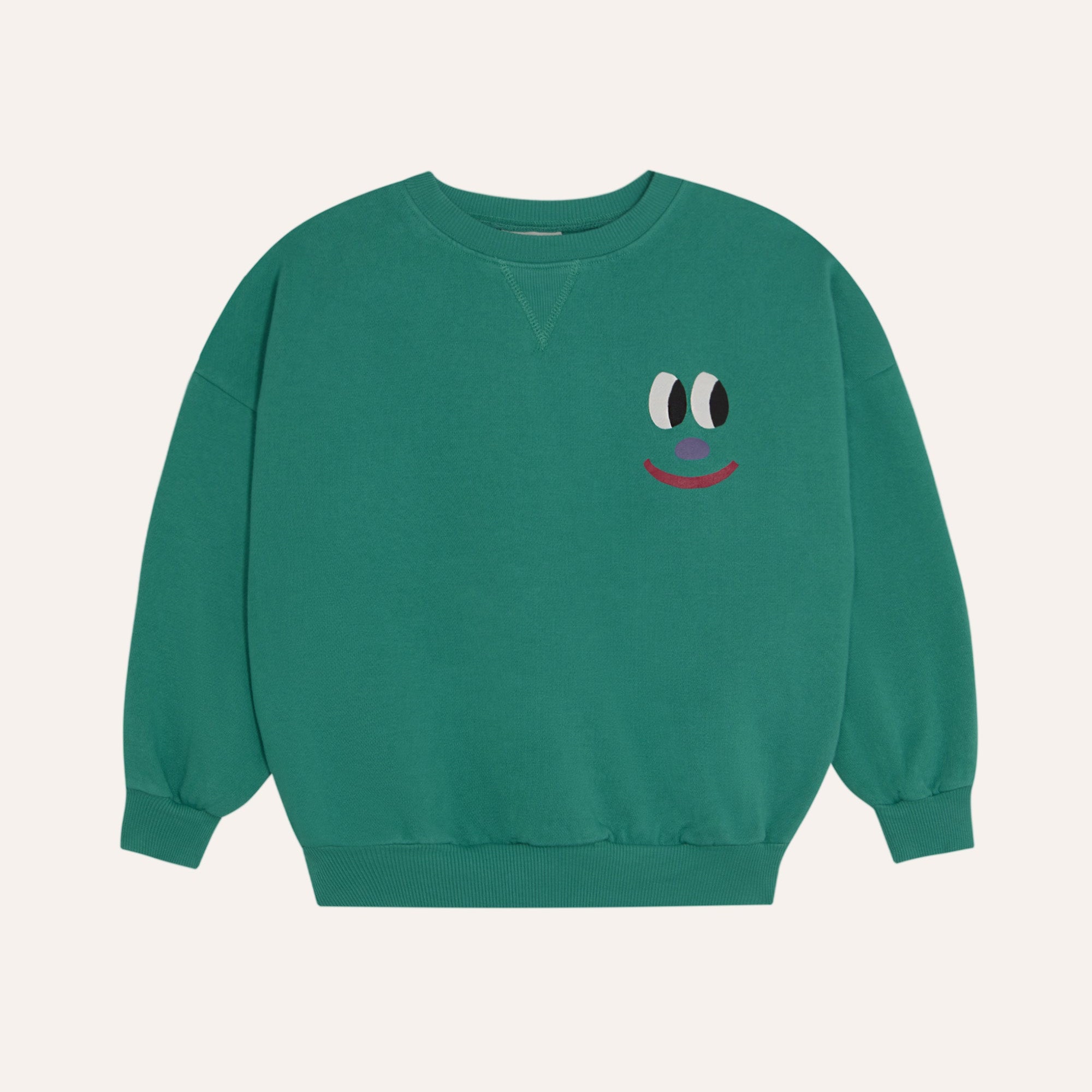 Smiling Face Sweatshirt – green