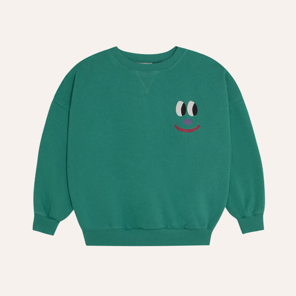 Smiling Face Sweatshirt – green