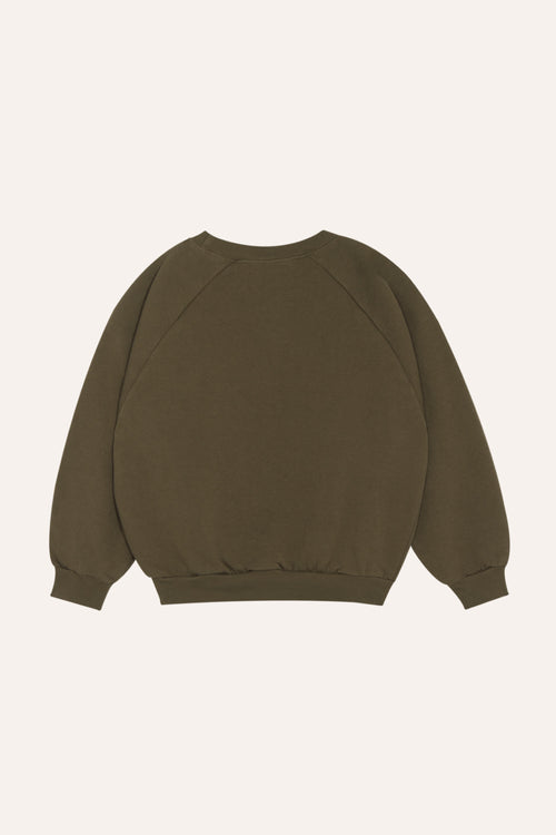 Big Smiling Face Sweatshirt – green