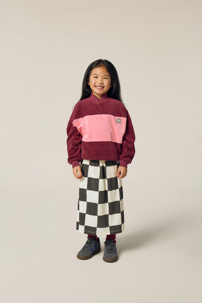Burgundy Color Block Sweatshirt – burgundy