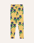 Blue Daisies Leggings – yellow