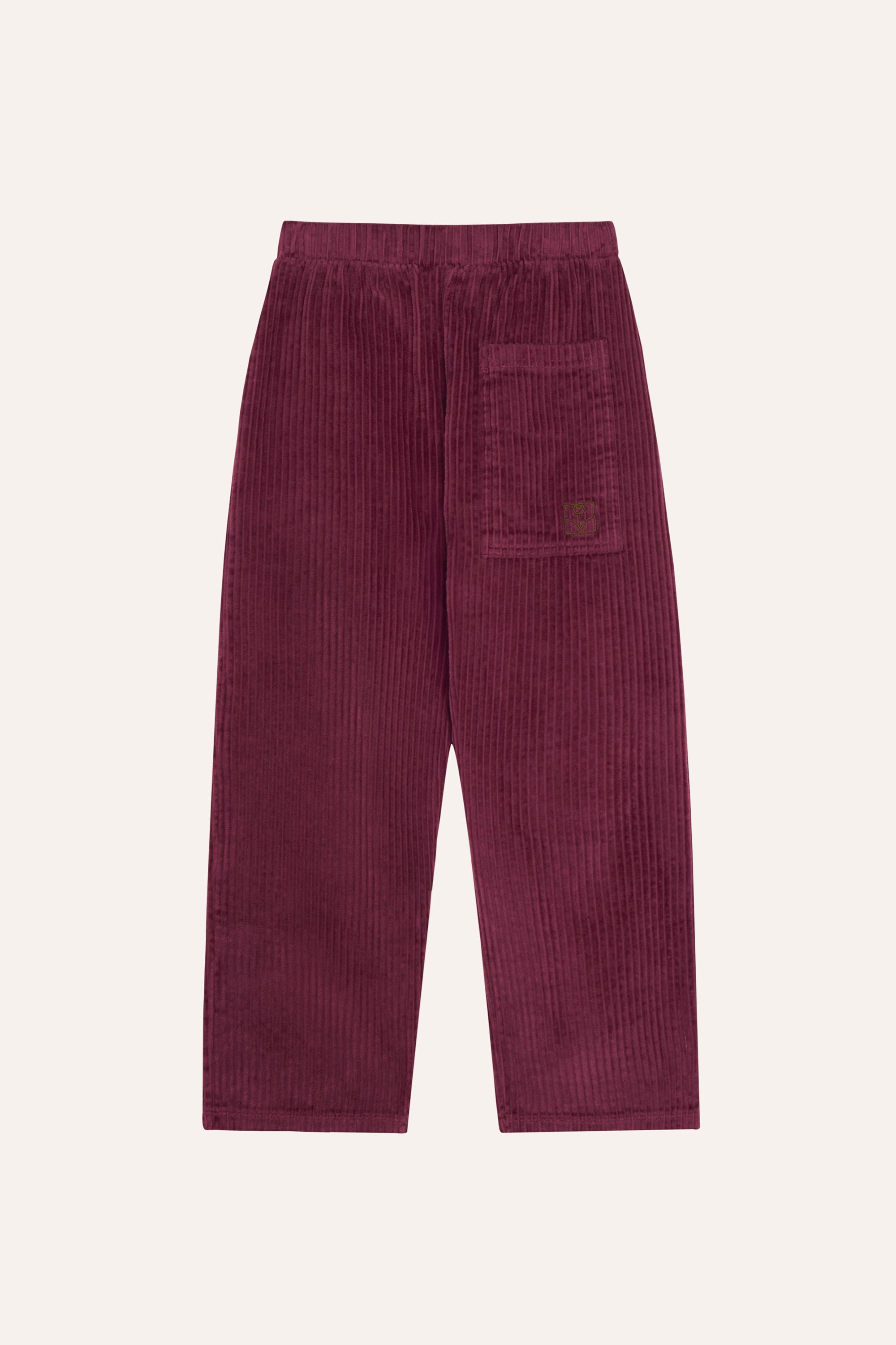 Corduroy Trousers – burgundy