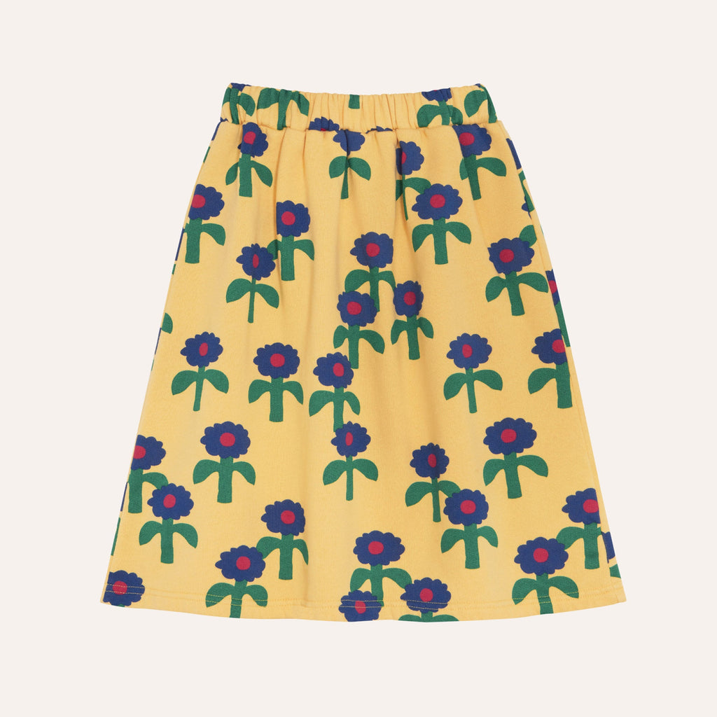 Blue Daisies Skirt – yellow