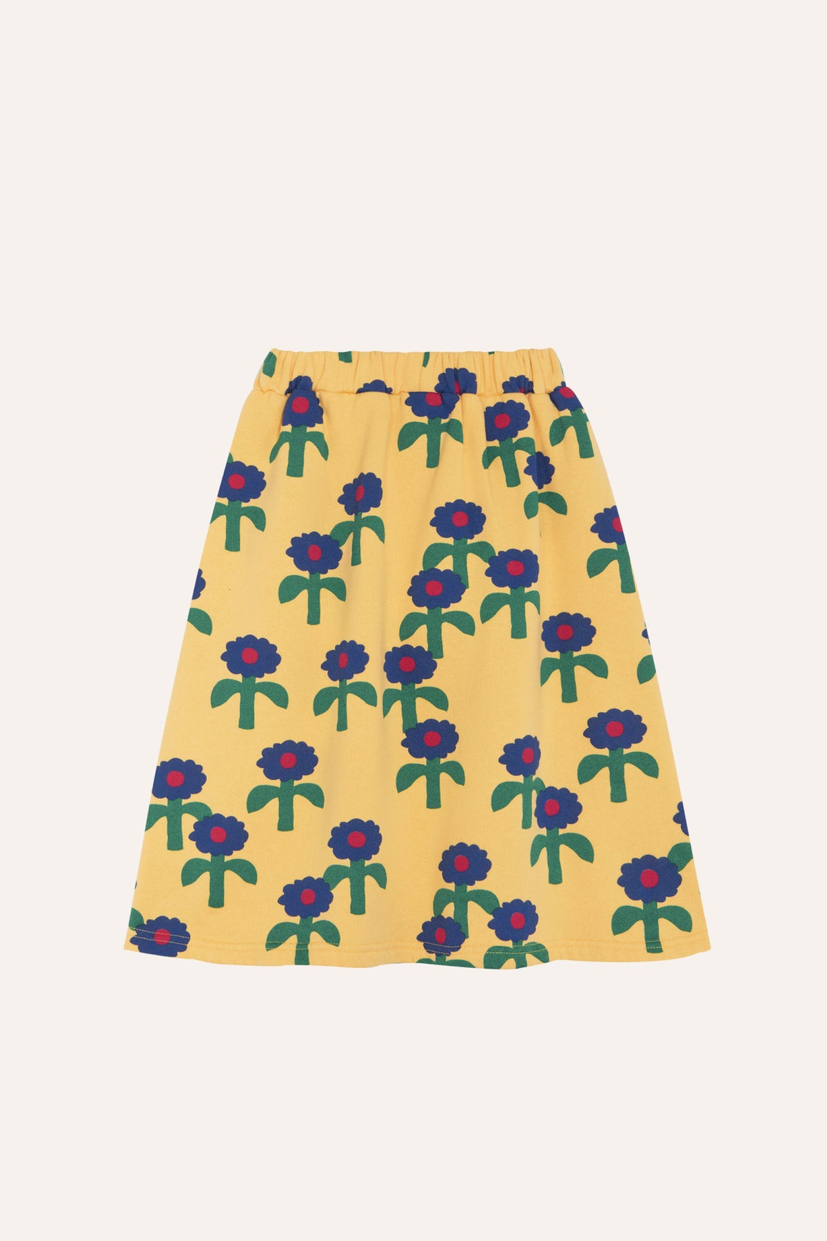 Blue Daisies Skirt – yellow