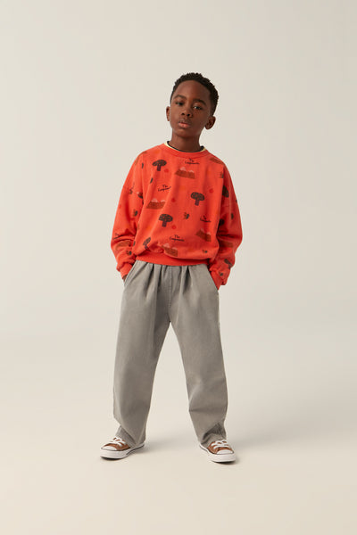 Mountains Red Sweatshirt
