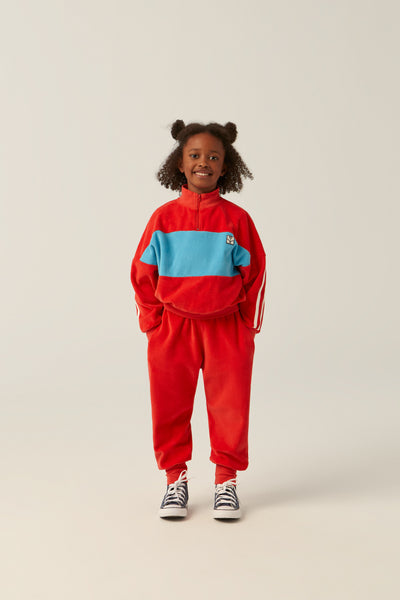 Red Contrast Sweatshirt