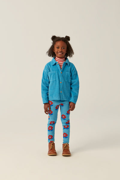 Big Flowers Blue Leggings