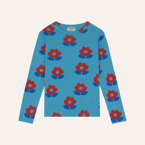 Big Flowers Blue T-Shirt