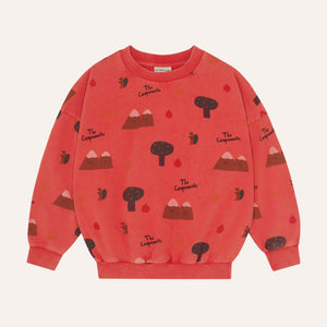 Mountains Red Sweatshirt