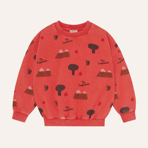 Mountains Red Sweatshirt