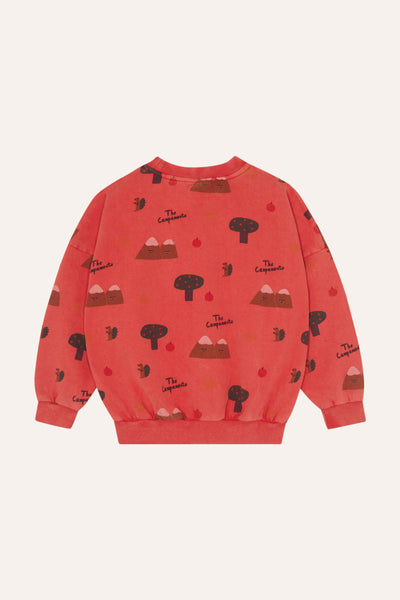 Mountains Red Sweatshirt