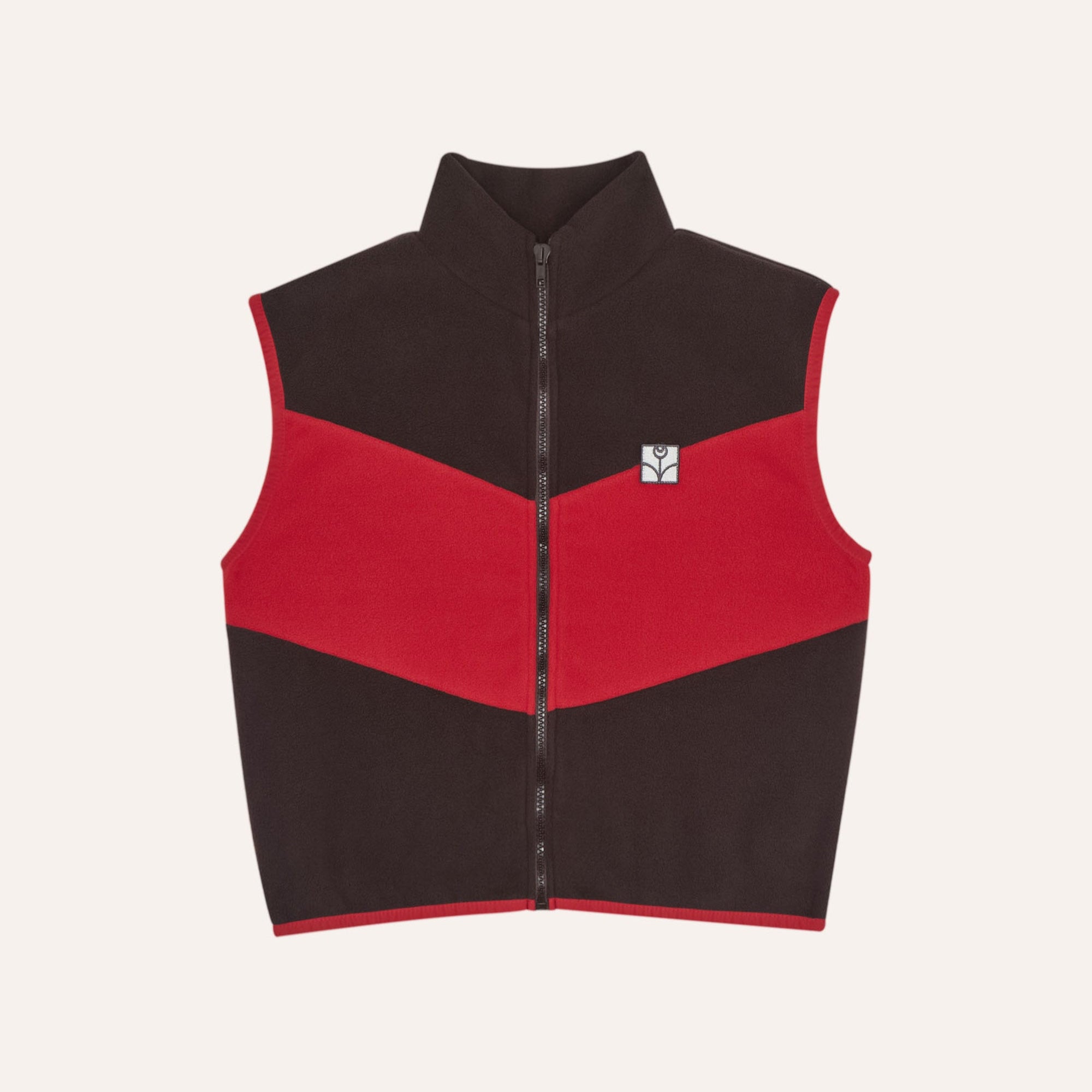 Color Block Zipped Vest