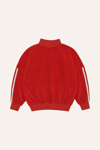 Red Contrast Sweatshirt