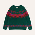 Zig Zag Green Jumper