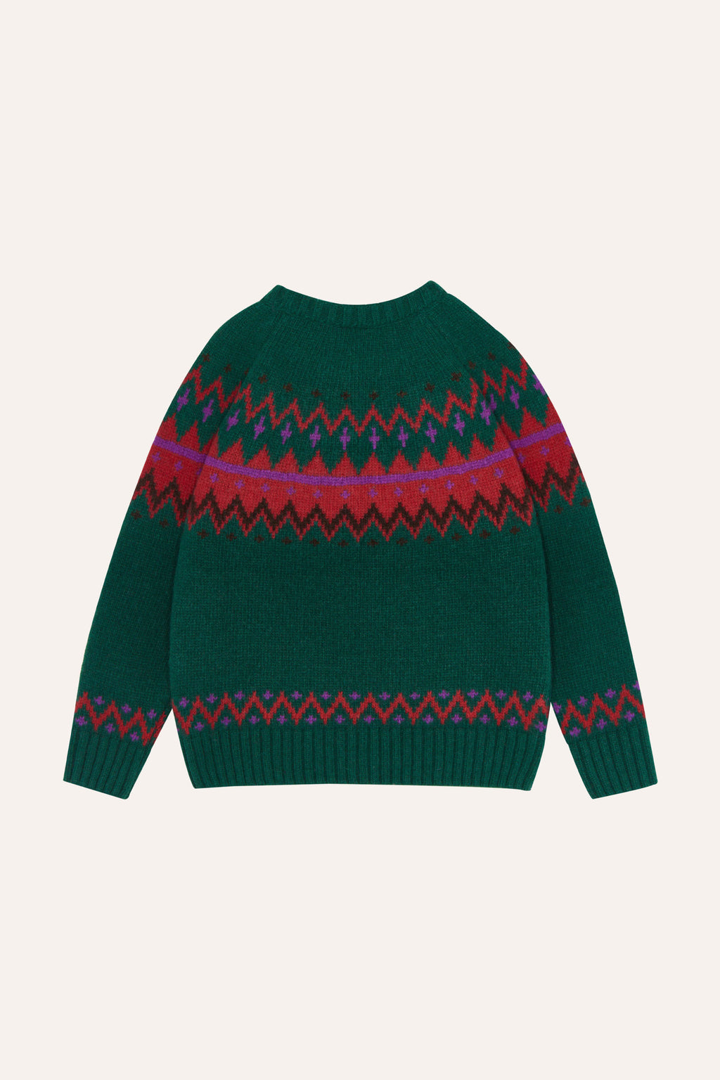 Zig Zag Green Jumper