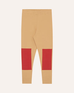 Yellow Knee Patch Leggings