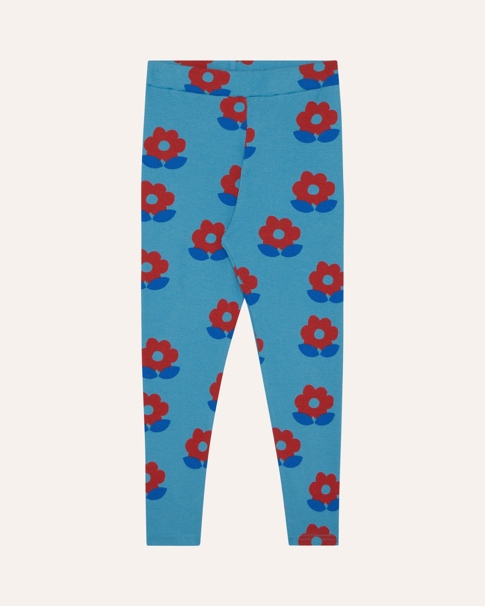 Big Flowers Blue Leggings