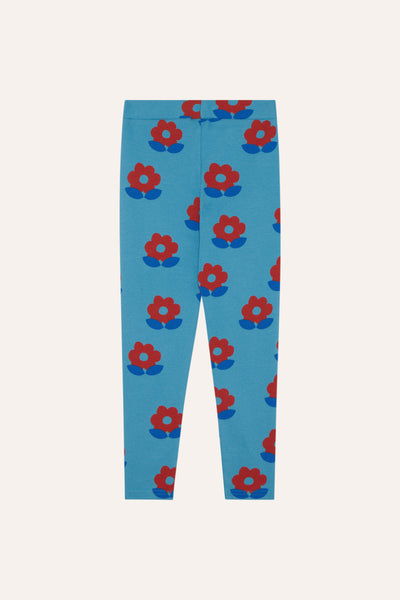 Big Flowers Blue Leggings