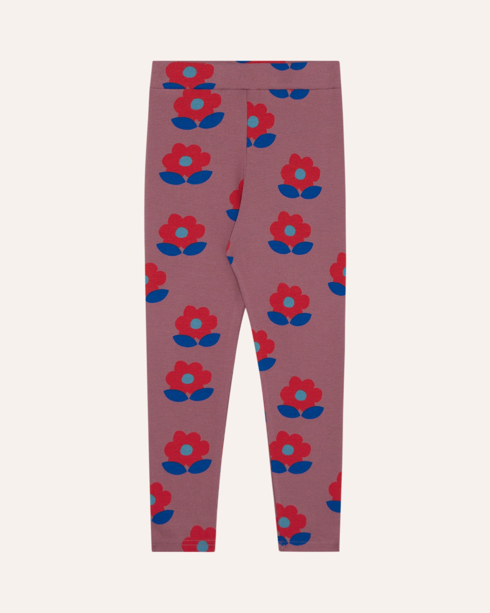 Big Flowers Purple Leggings