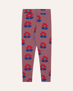 Big Flowers Purple Leggings