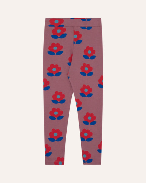 Big Flowers Purple Leggings