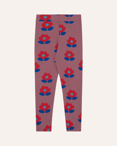 Big Flowers Purple Leggings