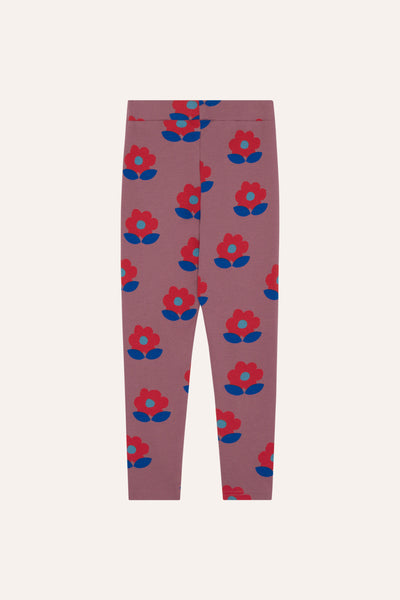 Big Flowers Purple Leggings