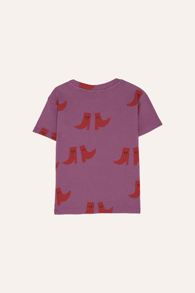 Boots All Over Kids Rib T-Shirt