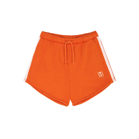Orange Washed Kids Shorts