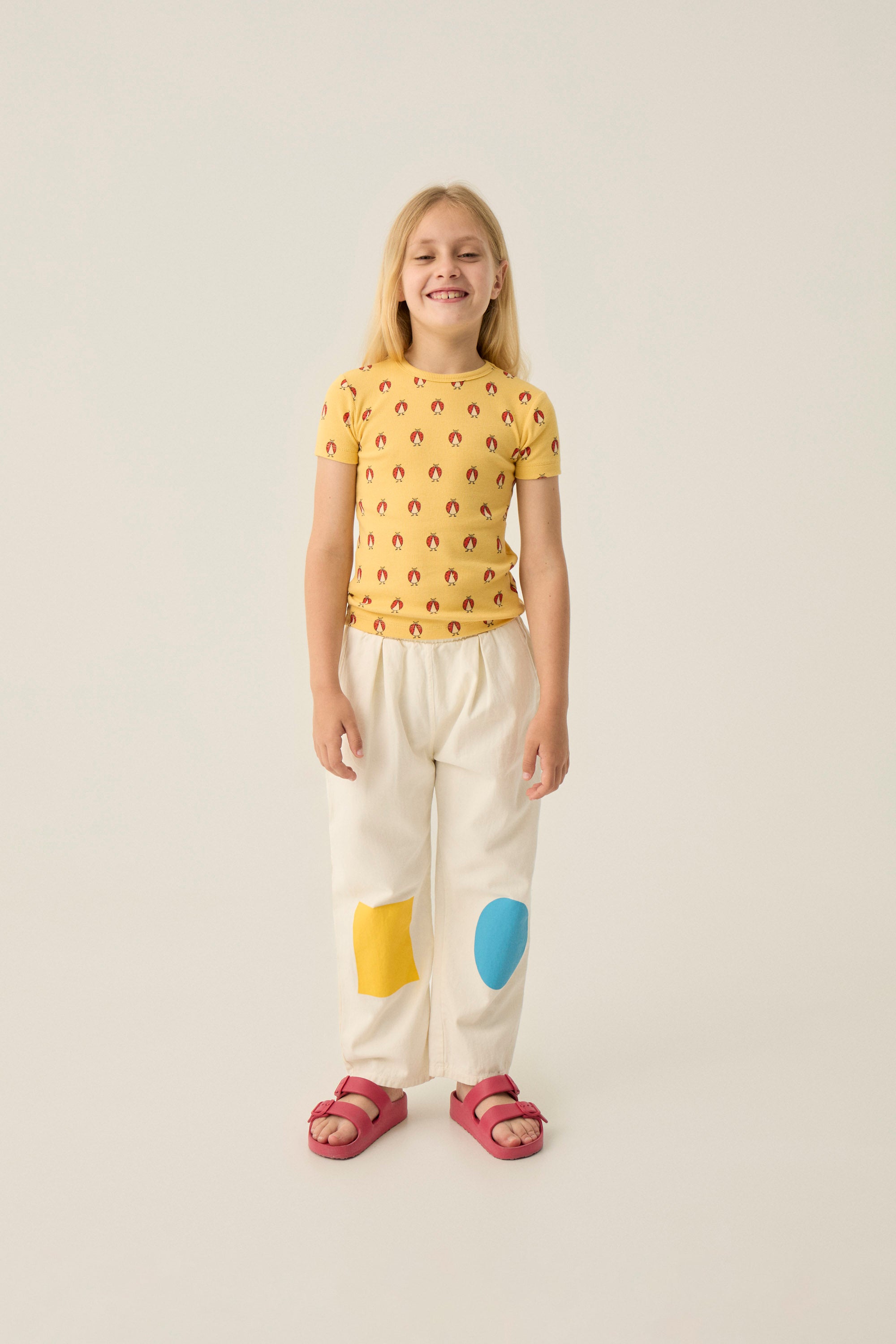 Ladybug Allover T-Shirt – yellow
