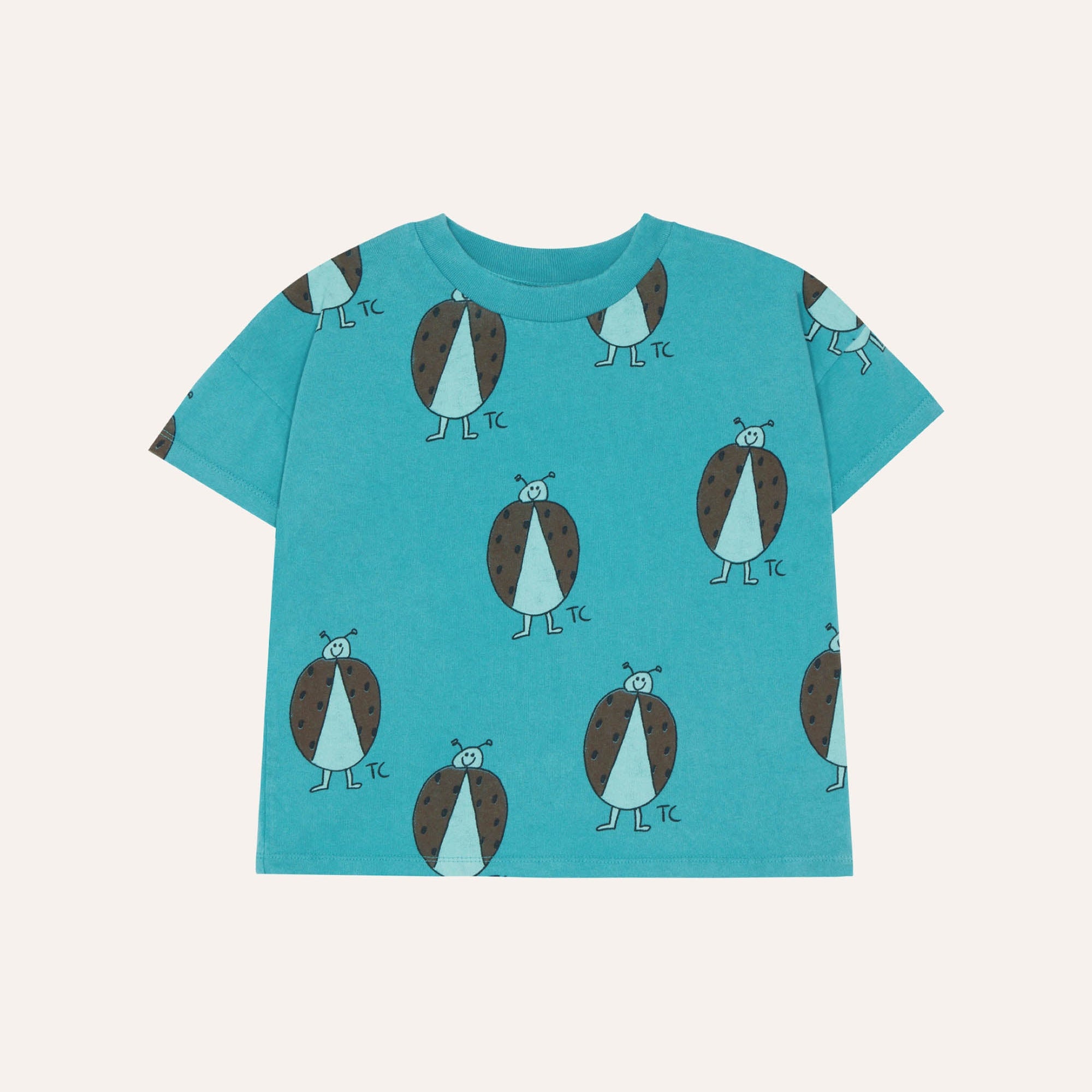 Ladybug All Over T-Shirt – blue