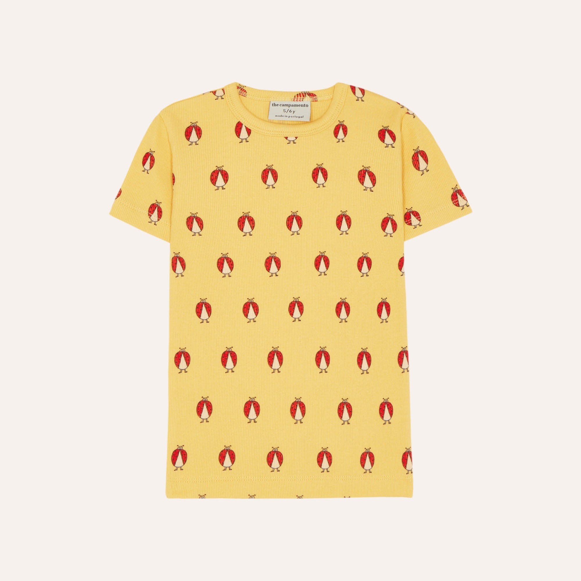 Ladybug Allover T-Shirt – yellow