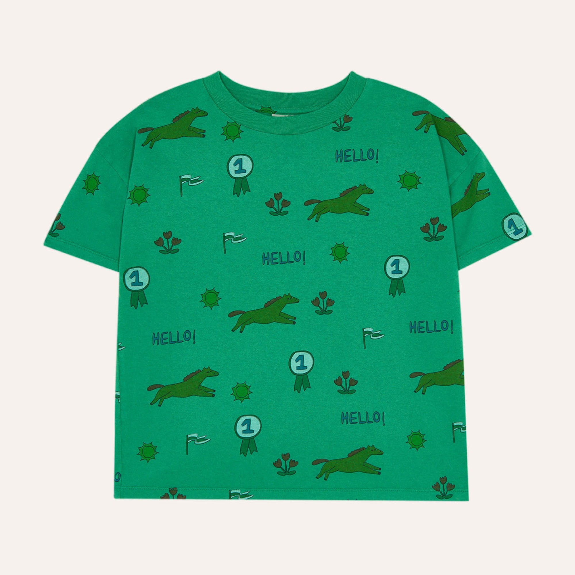 Horses Allover Oversized T-Shirt