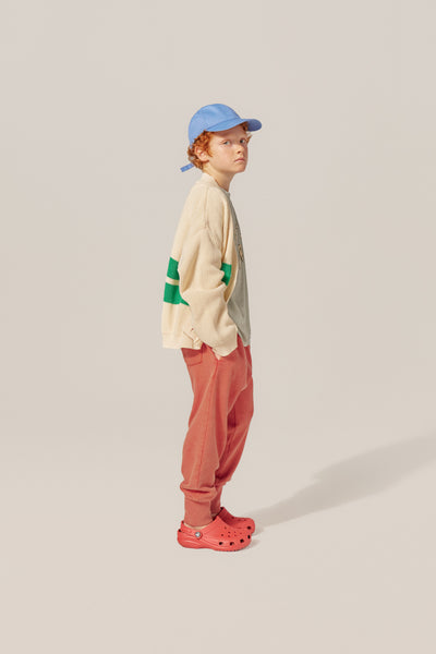 Red Washed Kids Jogging Trousers