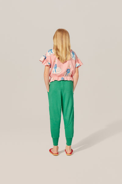 Green Kids Jogging Trousers