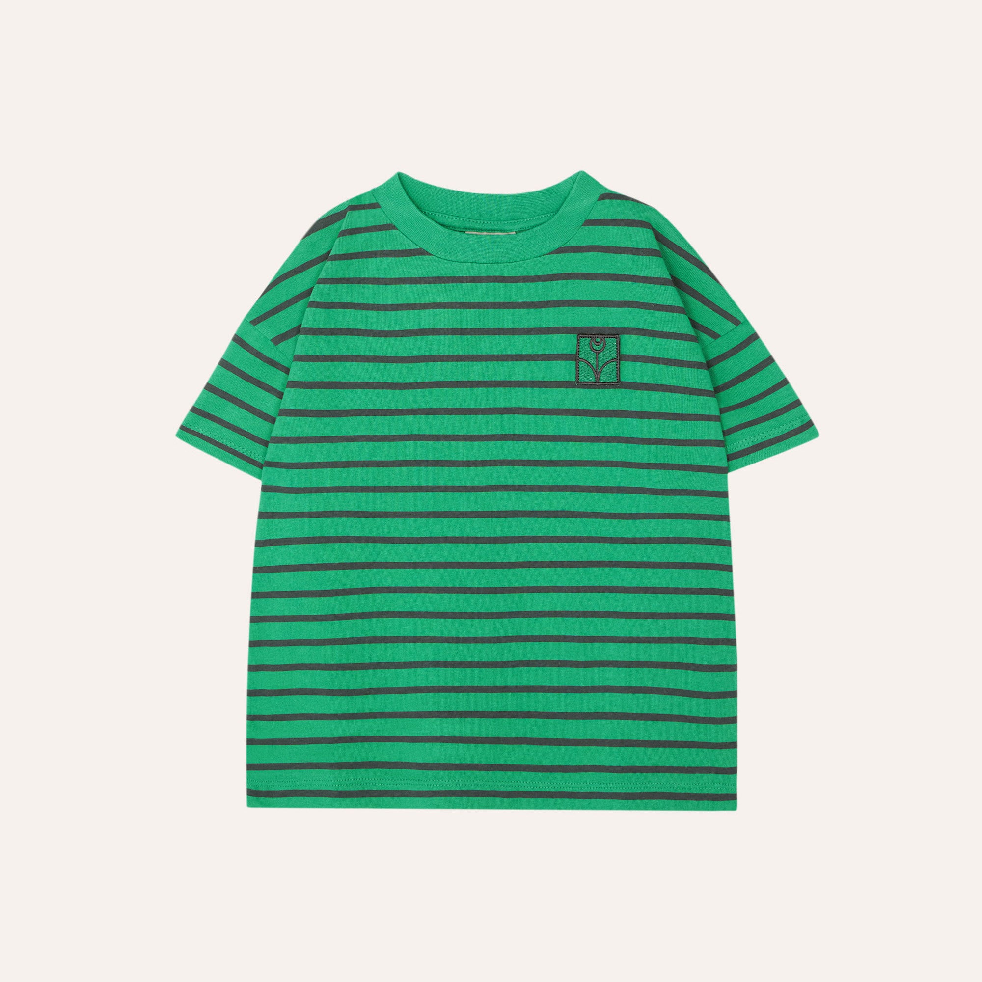 Green Striped Kids T-Shirt