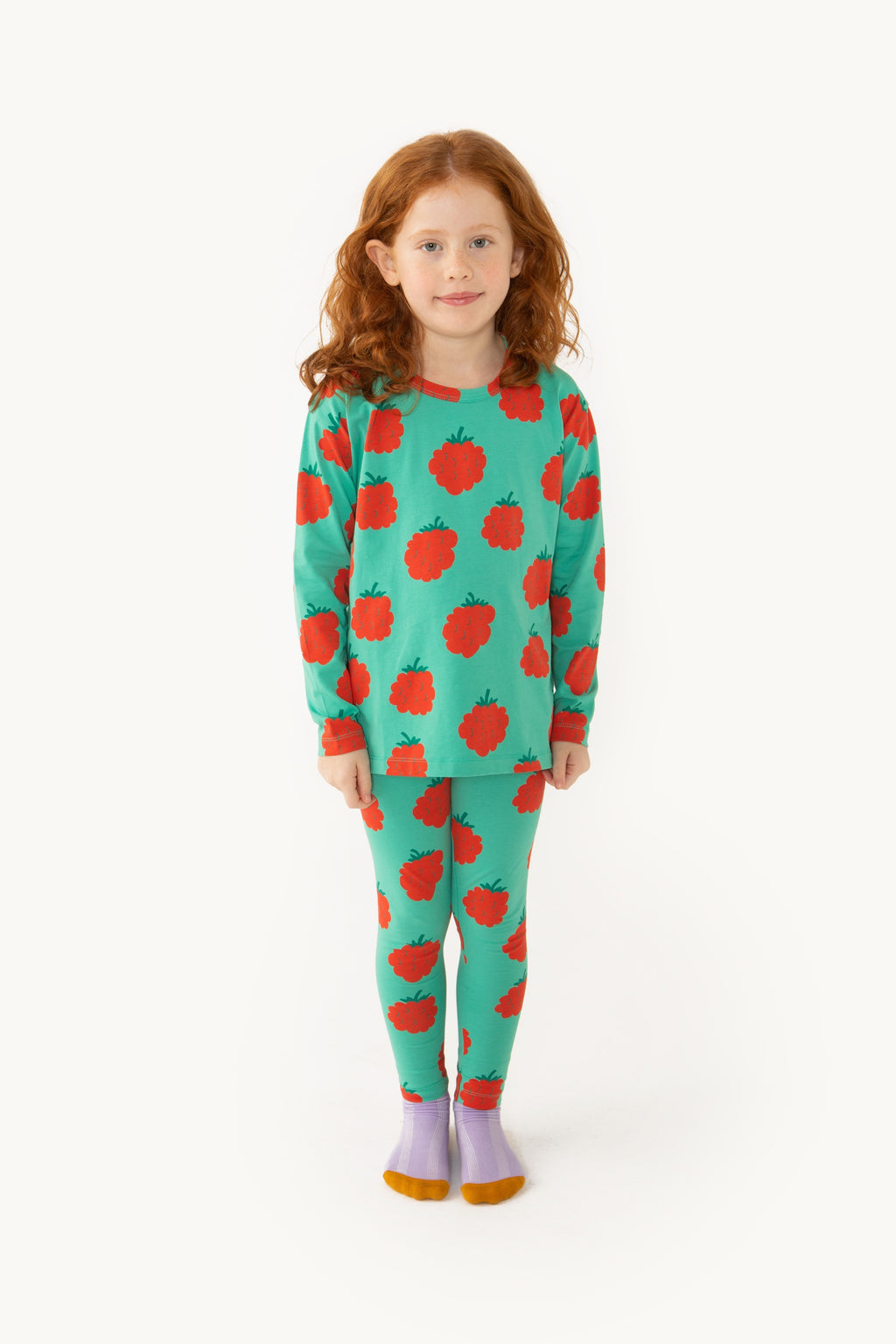 Raspberries Tee – emerald