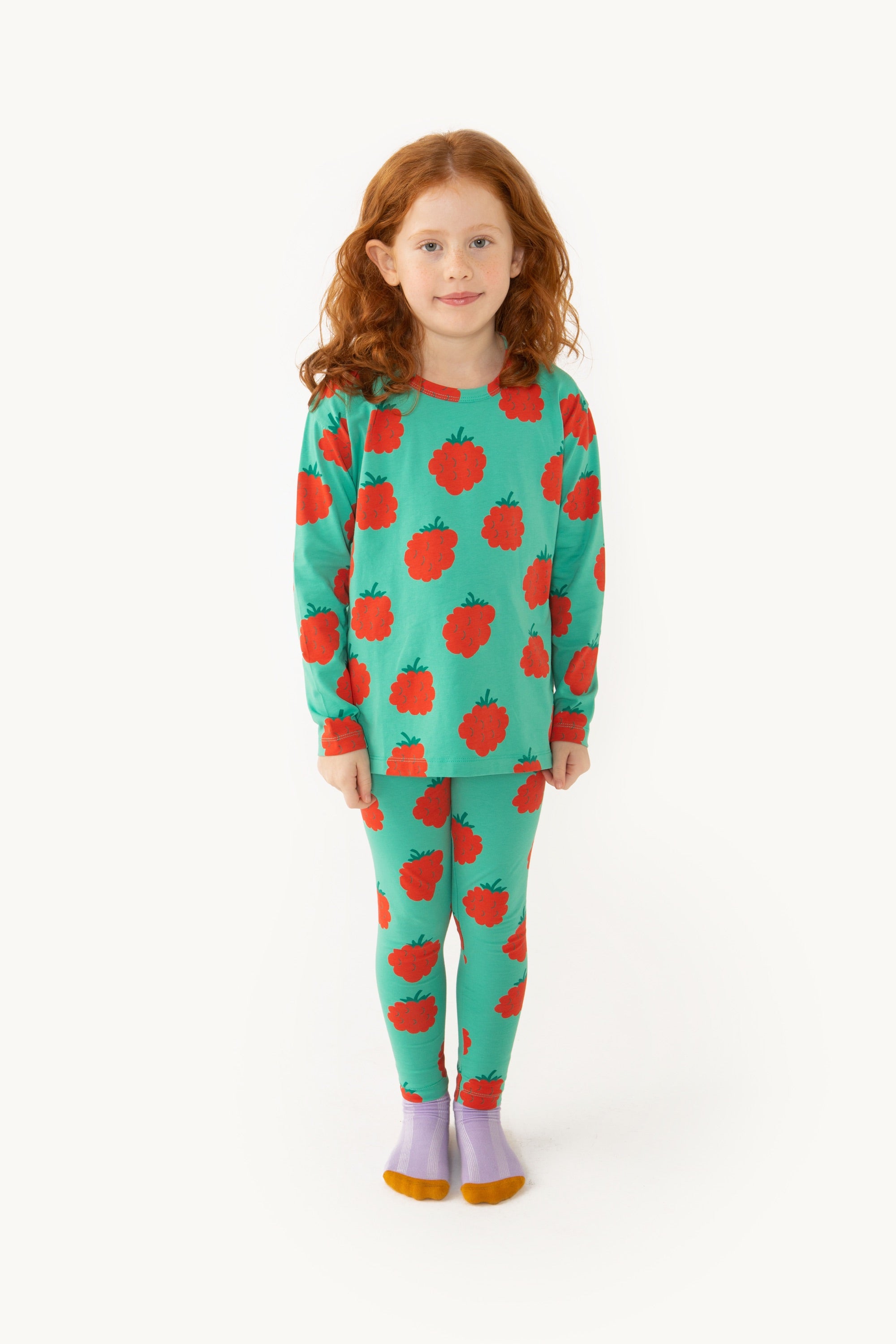 Raspberries Tee – emerald