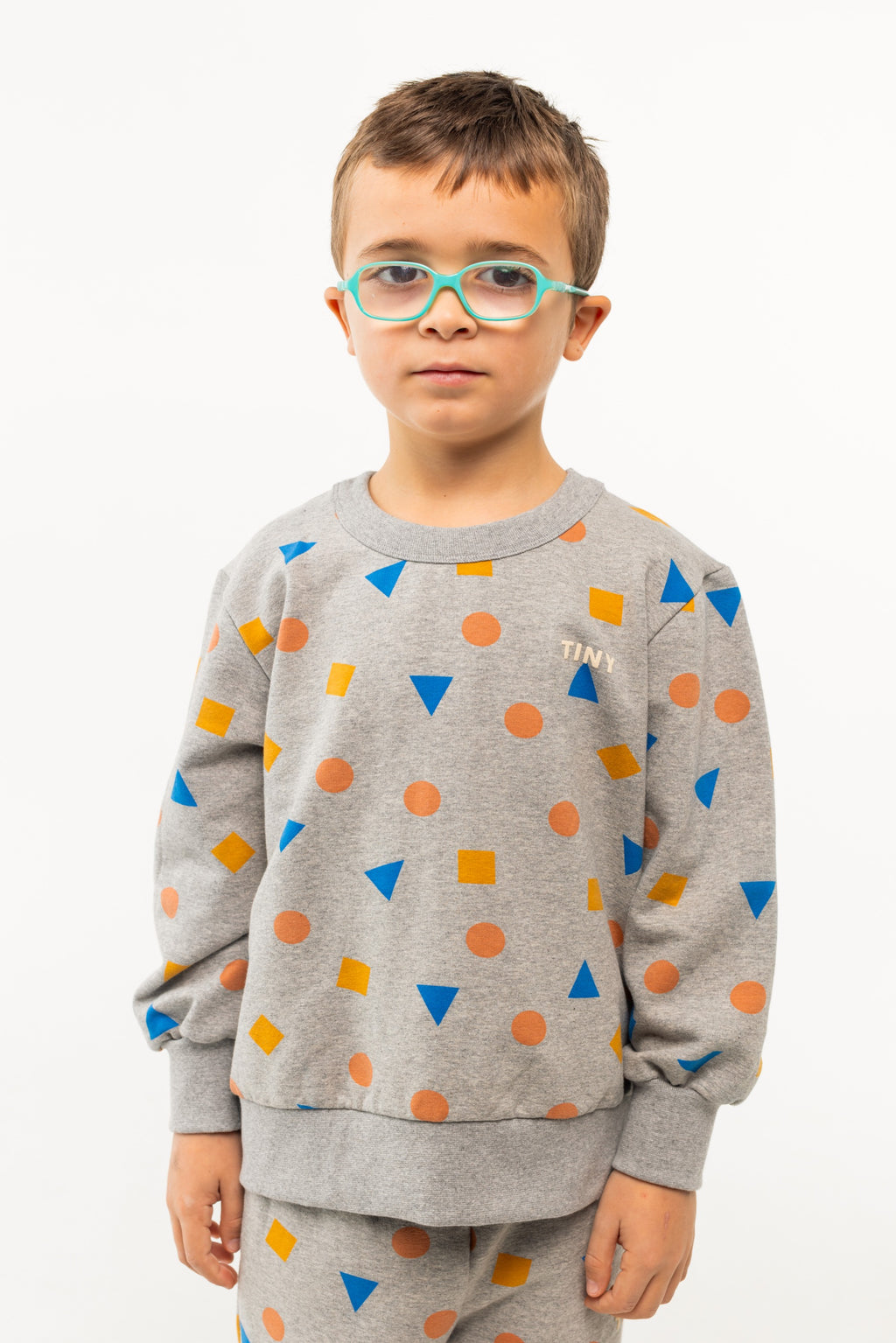 Geometric Sweatshirt – medium grey heather