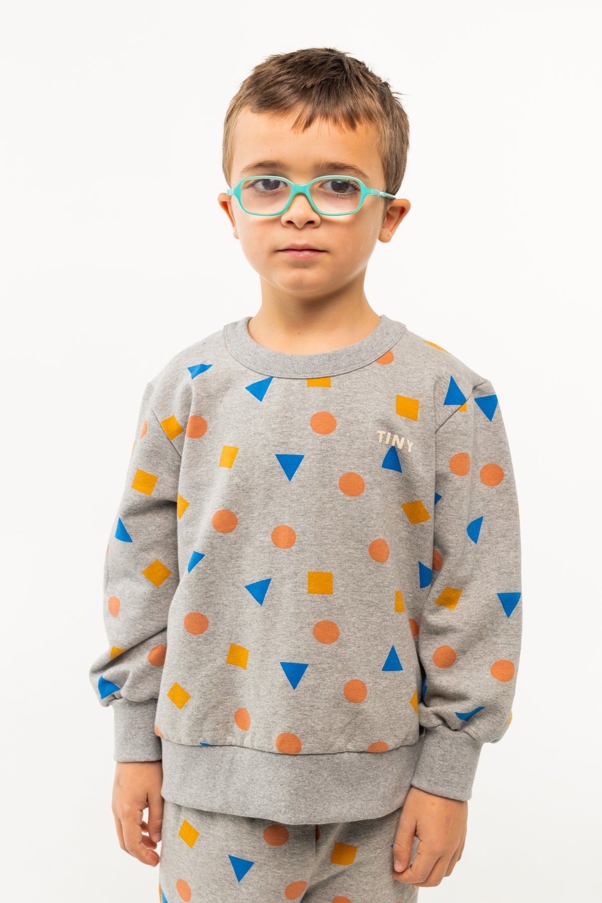Geometric Sweatshirt – medium grey heather