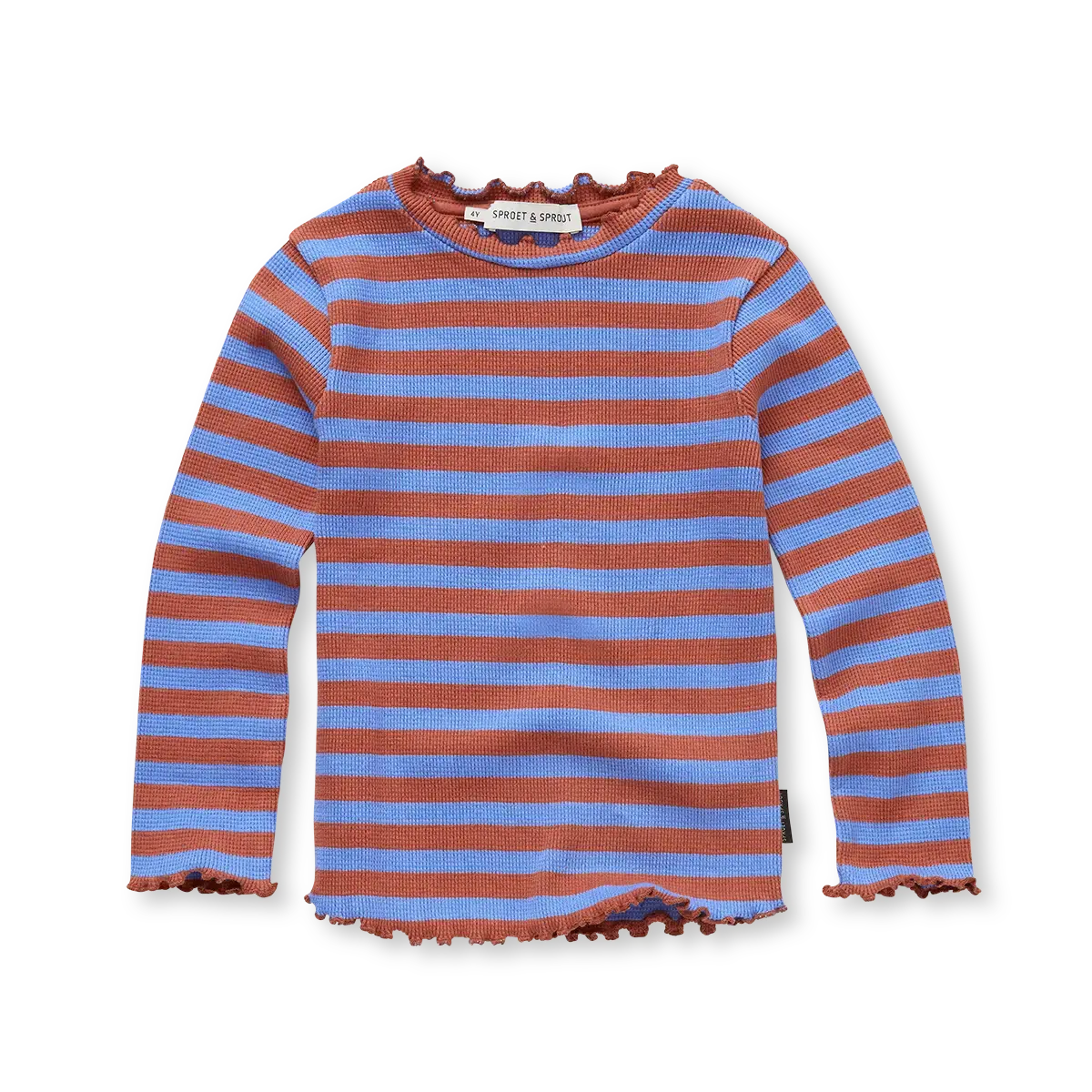 Turtle Neck Waffle Stripes – ultramarine