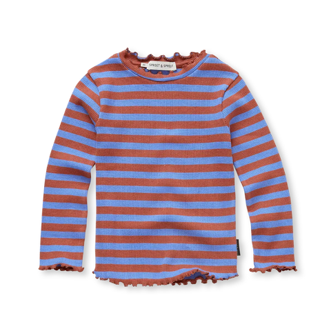 Turtle Neck Waffle Stripes – ultramarine