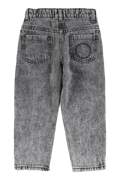 Unisex trousers – washed black denim