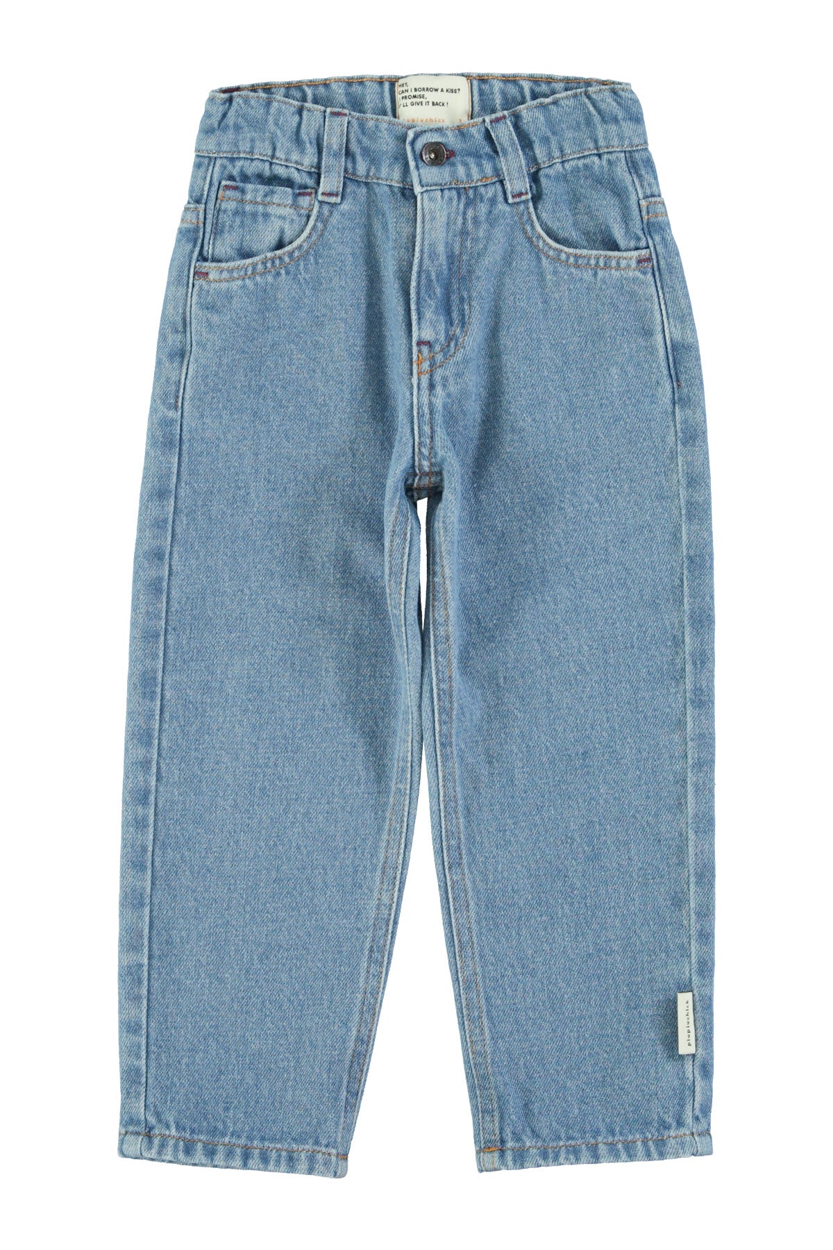 Unisex trousers – washed navy denim