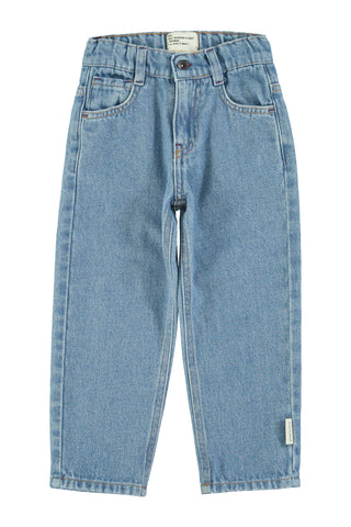 Unisex trousers – washed navy denim