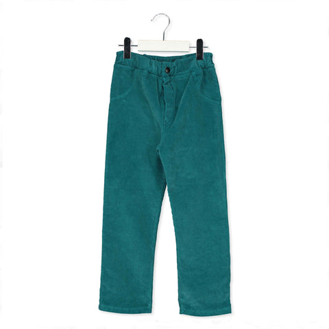 Straight "5 Pockets" Corduroy Pants – forest green